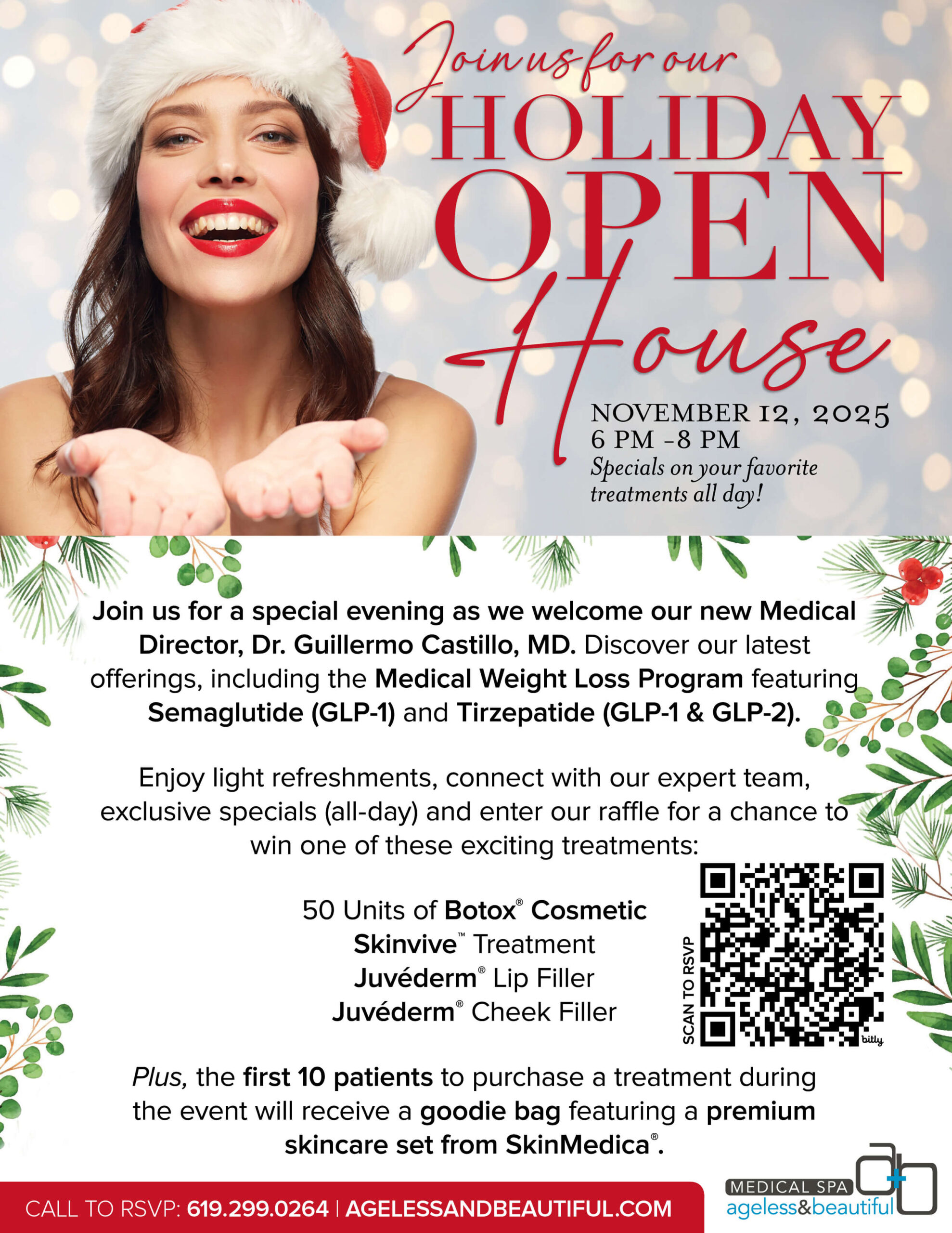 Ageless and Beautiful Holiday Open House - San Diego, CA